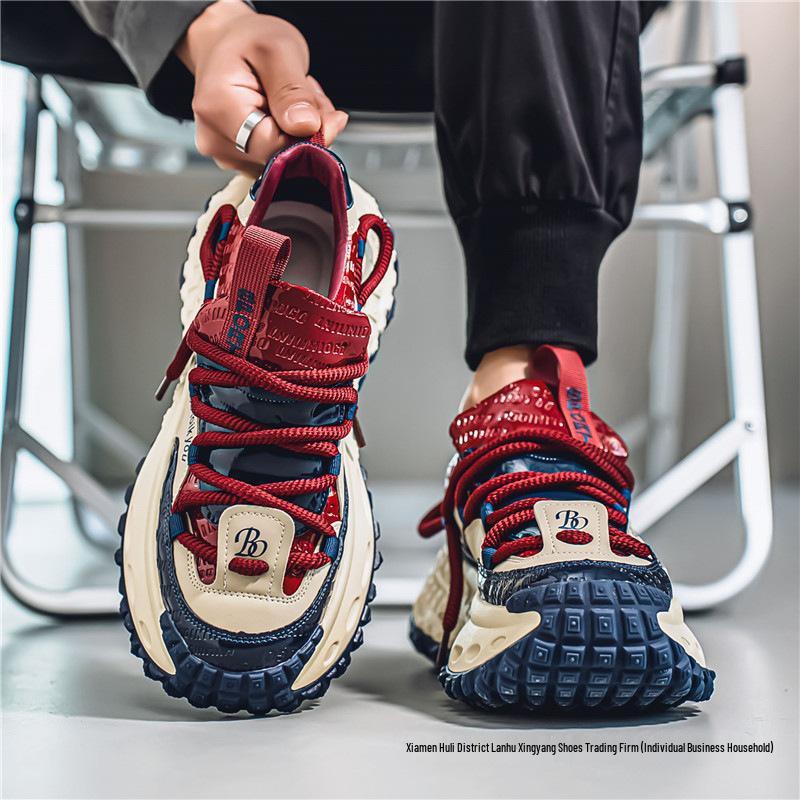 Мужская модная спортивная повседневная обувь - Коллекция Осень 2025 с толстой подошвой для подростков
