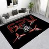 Vintage Bike Route 66 Area Rug, Non-Slip Carpet for Living Room, Biker Gift
