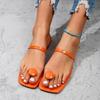 Shoes Female 2024 Plus Size Thimble Toe Women's Slippers Hot Sale Modern Slippers Women Square Toe Low Heel Outdoor Sandals