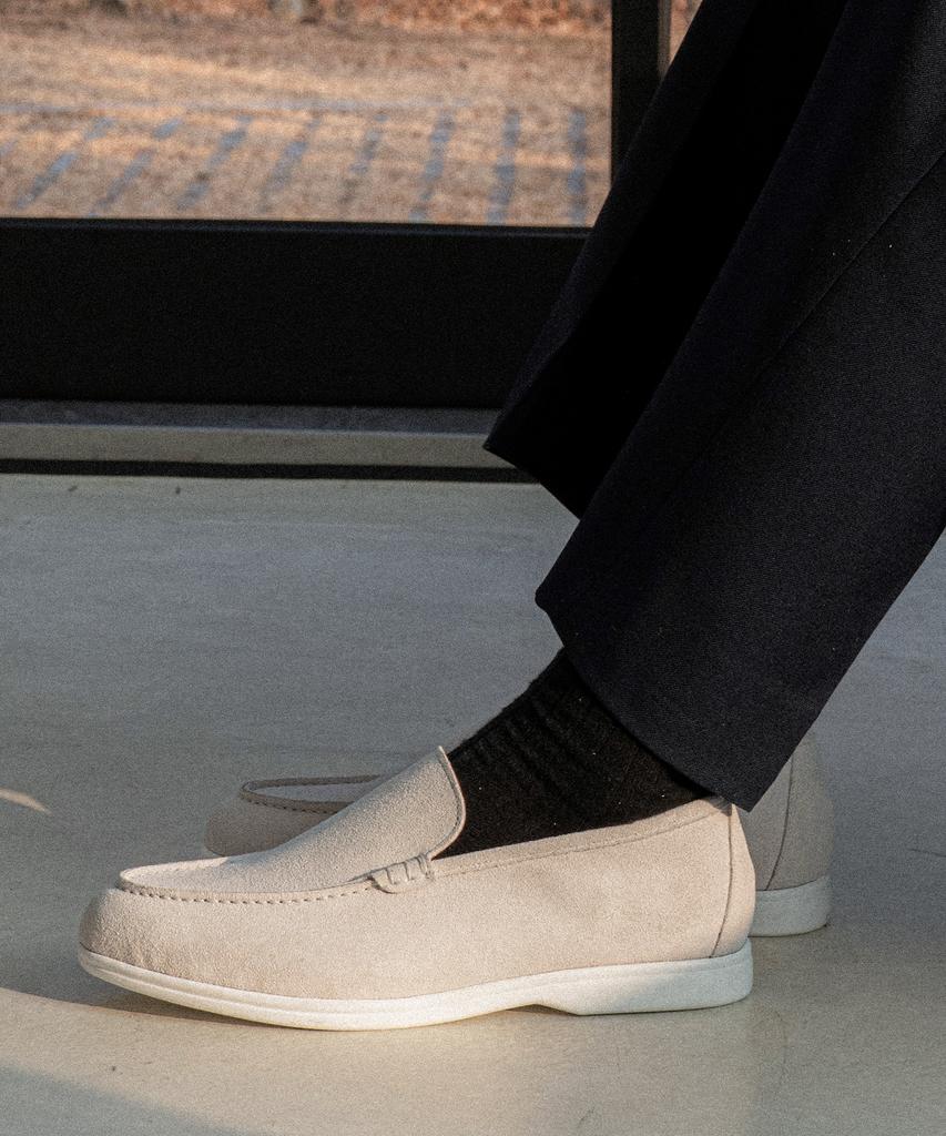 Allclassic Alc502W Resort Loafers_White Suede