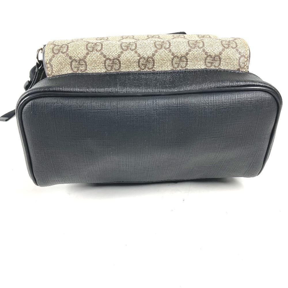 Gucci 429020 Рюкзак с логотипом GG Supreme Бежевый/Черный