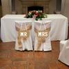 Винтажная табличка на спинку стула «Мистер и Миссис» Деревенский кулон на стул Жениха и Невесты Украшения для вечеринки помолвки