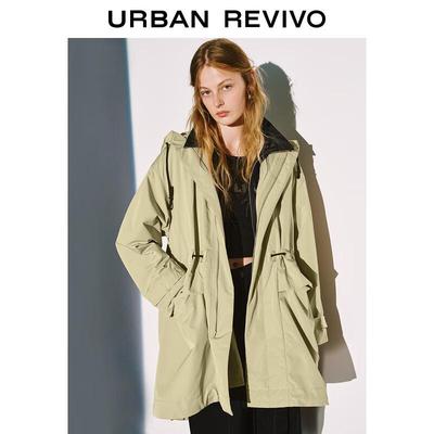 Женская утепленная куртка с капюшоном и кулиской UR