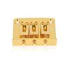Durable 3 string Fixed Guitar Bridge Replacement Parts for Cigarbox Electric Guitars(Gold)