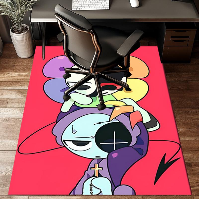 Colorful Cartoon Dandy Floor Mat for Living Room, Game Rooms, Office, Bedroom, Office Floor Mat Playful Design, Christmas fan gifts