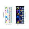Halloween Fluorescent Stickers Funny Arm Ghost Face Waterproof Tattoo Stickers Women Men Party Supplies Masquerade Cosplay Props