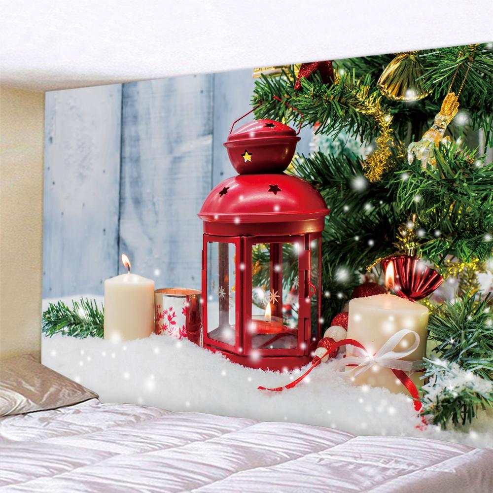 Украшение дома Рождественский гобелен с принтом снега в стиле бохо Спальня Гостиная Настенный декор Фон Ткань Tapeçaria de Natal