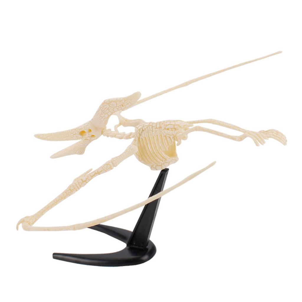 6Pcs/Set Dinosaur Skeleton 3D Puzzles Model Assorted Figurines DIY Assembly Simulation Dino Mammoth Bones Decoration Toy