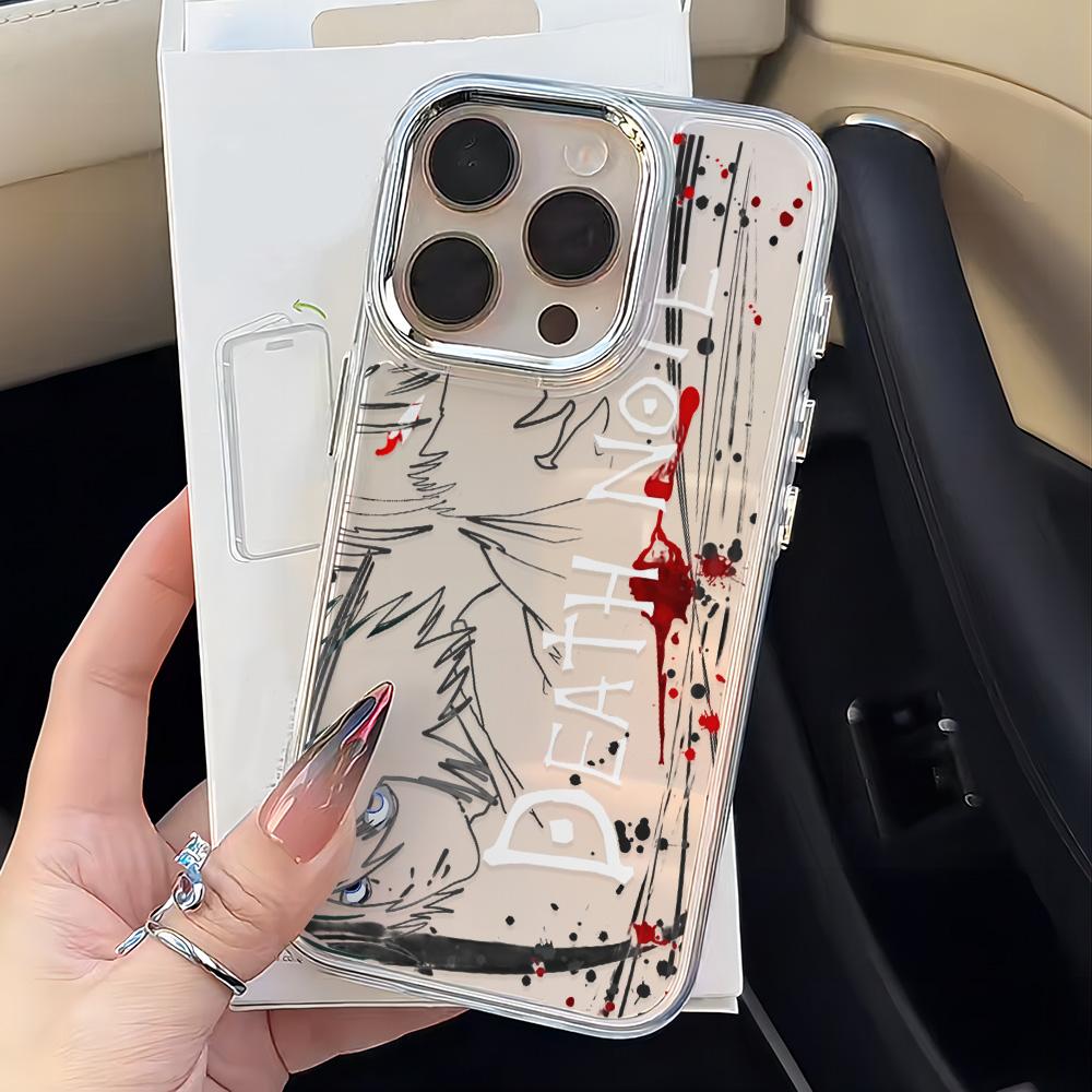 Чехол для телефона с аниме D-Death N-Note для iPhone 17 16e 16 15 14 13 12 11 mini Pro Max X XR XSMAX 8 7 Air Plus Прозрачный Мягкий Чехол
