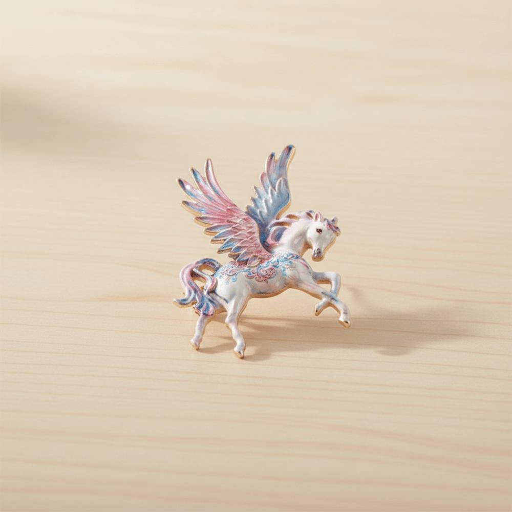 Chinese Style Zodiac Horse Badge Pin Zinc Zinc Alloy Vintage Horse Brooch Year of The Horse