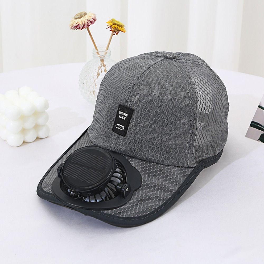Sun Protection Baseball Cap with Fan Strong Wind Summer Fan Visor Cap Cooling Fishing Hats  Sport