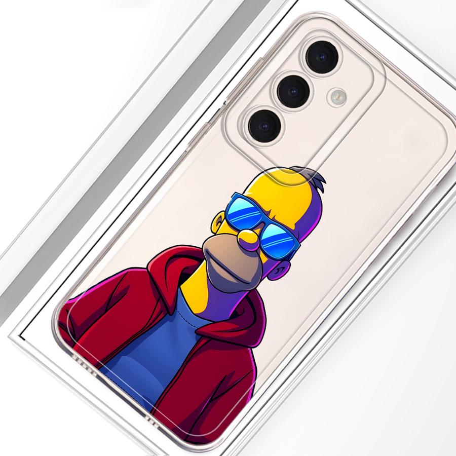 Мультяшный Чехол The S-simpsons для Samsung Galaxy A25 A51 A33 A52 A26 A24 A52 A31 A14 A16 A54 A15 A55 A23 A34 A35 A36