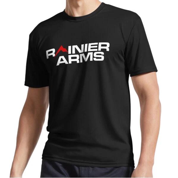 Новая футболка с активным логотипом Rainier Arms, смешной дизайн, размеры от S до 5XL