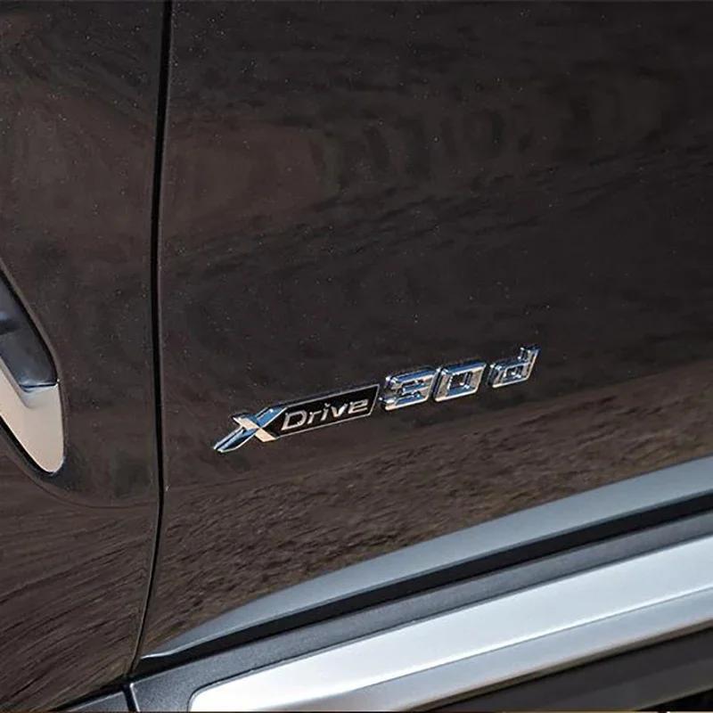 Наклейки-буквы значок эмблема на задний багажник автомобиля Для BMW XDrive 20d 25d 28d 30d 35d 40d 48d 50d X1 X3 X5 F48 F25 G01 F15 G05