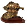 Scuba Diving Helmet, Deep Sea Diver Helmets With Wooden Base, Decorative