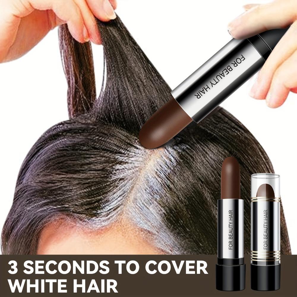 Мгновенно закрасьте седые волосы с помощью нашей краски для волос Hair Dye Pen, которая имеет цвет, похожий на помаду, для временного окрашивания волос.