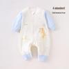 Cozy Cotton-Padded Newborn Sleeping Bag with Zipper - Anti-Kick Romper for Autumn/Winter