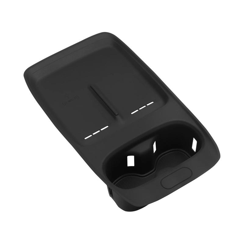 Central Water Cup Holder Storage Box Tray for Xpeng P7+ 2024-2026 Wireless Charging Pad Phone Protective Mat Car Accessories