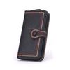 Компания Suitcase Company GPT Женский длинный кошелек, большой складной кошелек, большая вместимость, вмещает 13 карт, паспорт, сберегательную книжку, застежка на молнию по периметру, с ремешком,