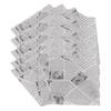 500 Sheets Sandwich Wrapping Paper Grease Proof Non Stick Food Basket Liner for Frying Baking Foods White Newspaper