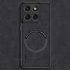 Мягкие кожаные чехлы для телефонов Motorola Moto G86 G15 Power G85 G75 G56 G55 G45 G35 G05 с магнитом, защитой для беспроводной зарядки