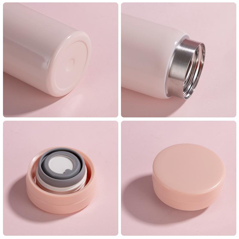 Портативная чашка для воды, термос, 280 мл, термосы, портативная термос-чашка из нержавеющей стали, бутылка для воды, кружка для чая, офисный термос