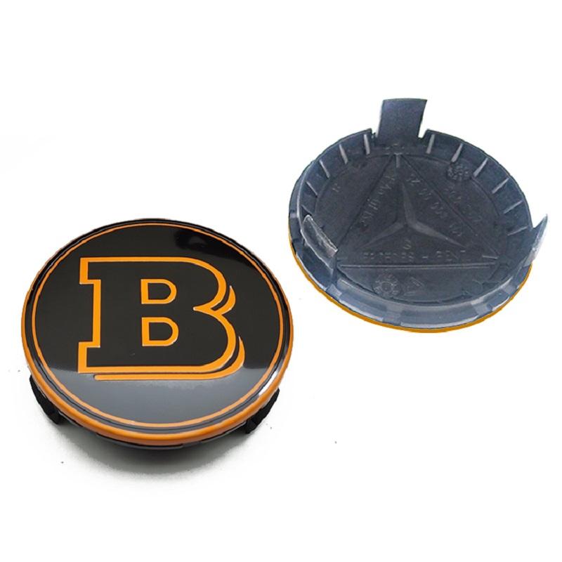 4 шт. 75 мм Эмблема автомобиля с логотипом Brabus Колпак центра ступицы колеса Аксессуары Для Mercedes Benz AMG Apple W204 GLA GLC CLA W205 W203 W206