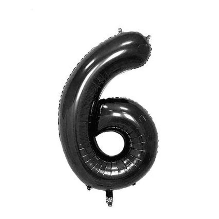 32-Inch US Number Birthday Party Balloons - Individual Aluminum Film