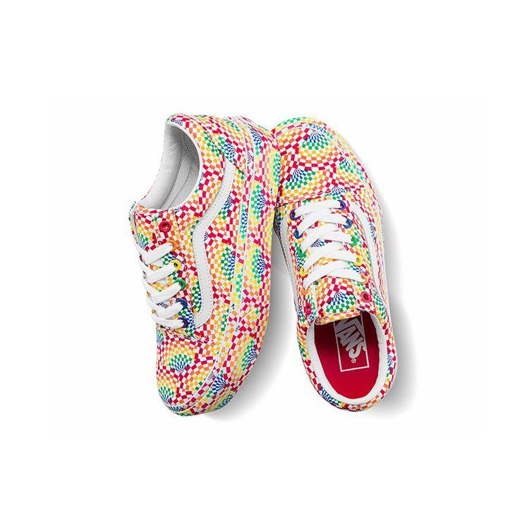 Vans Мужские кроссовки Old Skool Platform Pride, разноцветные, истинно-белые, VN0A3B3U3WJ