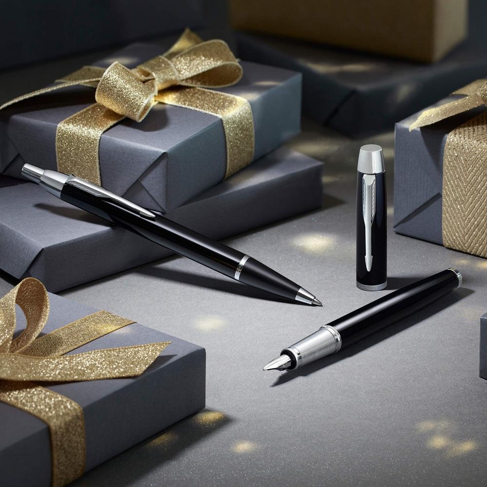 Перьевая ручка PARKER F Fine Point IM Core Line Brushed Metal GT 1975600 Двойного назначения Обычная импортная приблизительно. 153ммx10мм