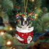 Acrylic Dog Christmas Tree Pendant Good-Looking Handmade Dog Christmas Ornament Hanging Cartoon Christmas Decoration Office