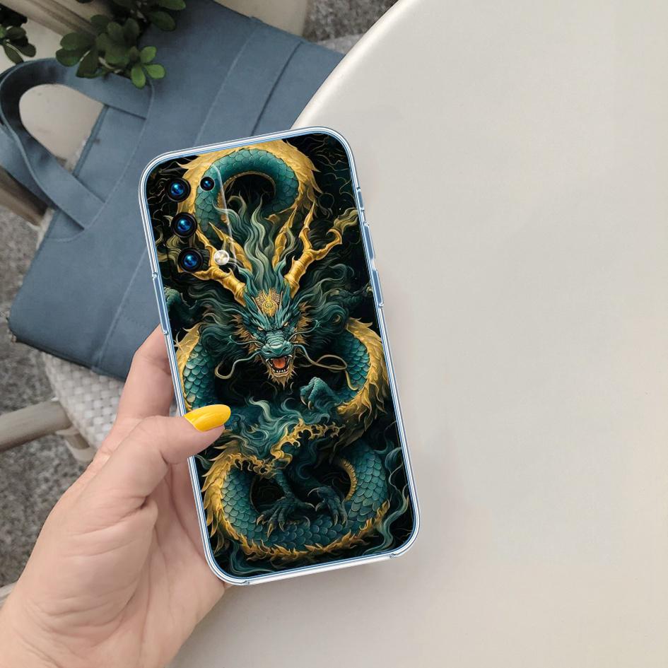 LO25 Chinese Dragon Phone Case for Motorola Moto Edge 20 30 40 50 S30 Fusion Ultra Pro Neo Lite + G200 G23