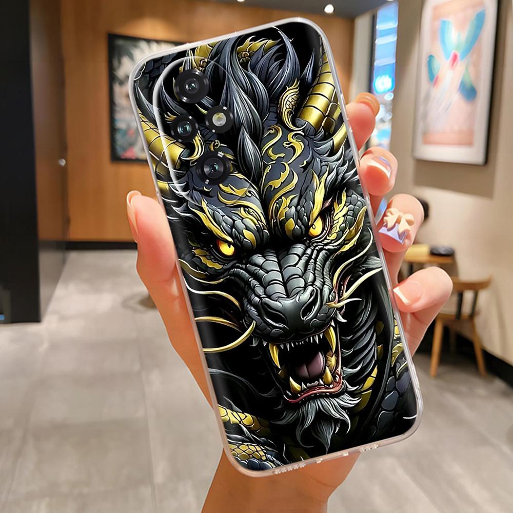 Чехол для телефона Honor 200 Pro Милый Панда Мягкий Силиконовый Чехол Для Honor 200 Lite honor200 Чехол Модный Прозрачный ТПУ Задняя Крышка Coque