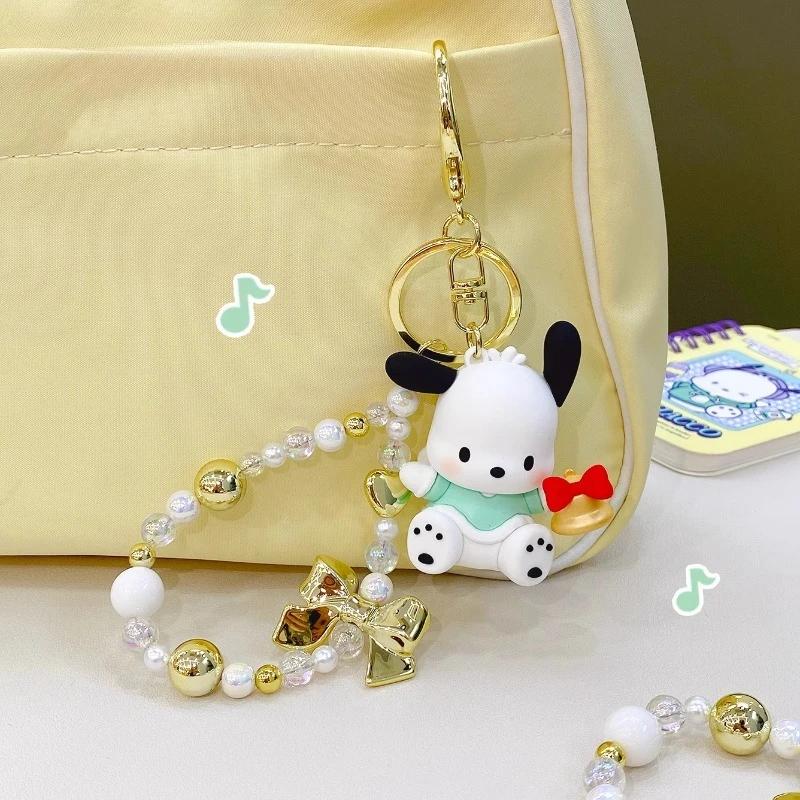 Sanrio Hello Kitty Кавайная Коллекция Маленький Ангел Линия Cinnamoroll Анимационный Дизайн Анимационная Мерчендайз Фигурка Брелок Подвеска Рюкзак Украшение