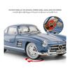1/24 Mercedes Benz 300SL Alloy Classic Vintage Car Model Car Модель автомобиля литая металлическая инерционная со звуком и светом для детей в подарок