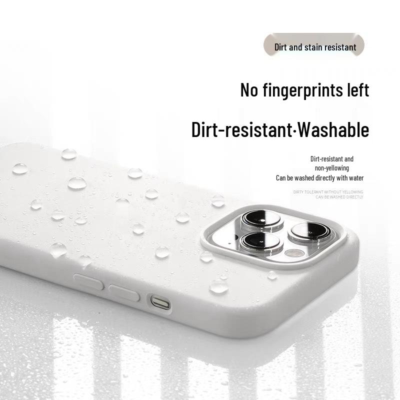 Жидкий силиконовый чехол для iPhone 17 Pro Max с большим отверстием и невидимой магнитной зарядкой - Совместим с Apple 16, Защита от падений, Новый.