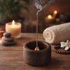 Incense Stick Burner Incense Base Home Decor Round Wooden Incense Holder