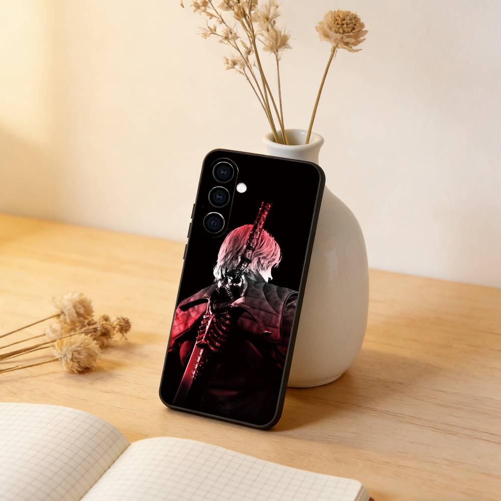 Чехол для телефона D-Dante D-Devil May C-Cry для Samsung Galaxy A73, A72, A71, A70, A53, A52, A51, Другие Мягкий черный чехол