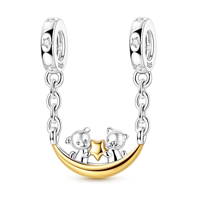 Роскошный медный золотой хамелеон, подвеска-шарм, подходит для оригинального браслета, персиковое сердце, розовые бусины, женские ювелирные аксессуары