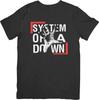 System of the down Музыкальная футболка из качественного хлопка для мужчин и женщин, черная