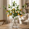 Real Touch 3 Forked Lemon Branches Realistic Artificial Plant Flower Arrangement  Bedroom
