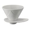 Керамический дриппер HARIO V60 для кофе, белый, Made in Single-Chop MUGEN, 1-2 чашки, фарфор, Япония, VDMU-02-CW