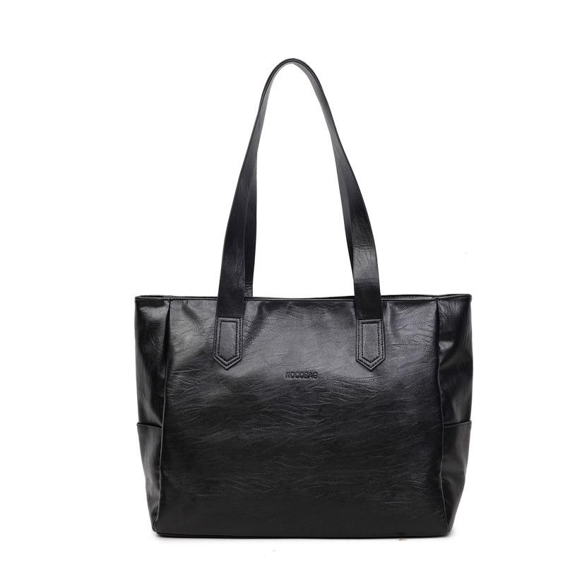 Large Capacity Bag Women's New Casual Versatile Tote Bag Retro Fashion Shoulder Bag Commuter Bag