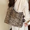 Сумка-тоут для женщин, большой вместимости, универсальная и модная сумка с леопардовым принтом, сумка на одно плечо для осени и зимы