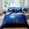 Dolphin Duvet Cover Set Cute Kawaii Wild Animals King Queen Full Size Polyester Bedding Set For Boys Girls Comforter Cover