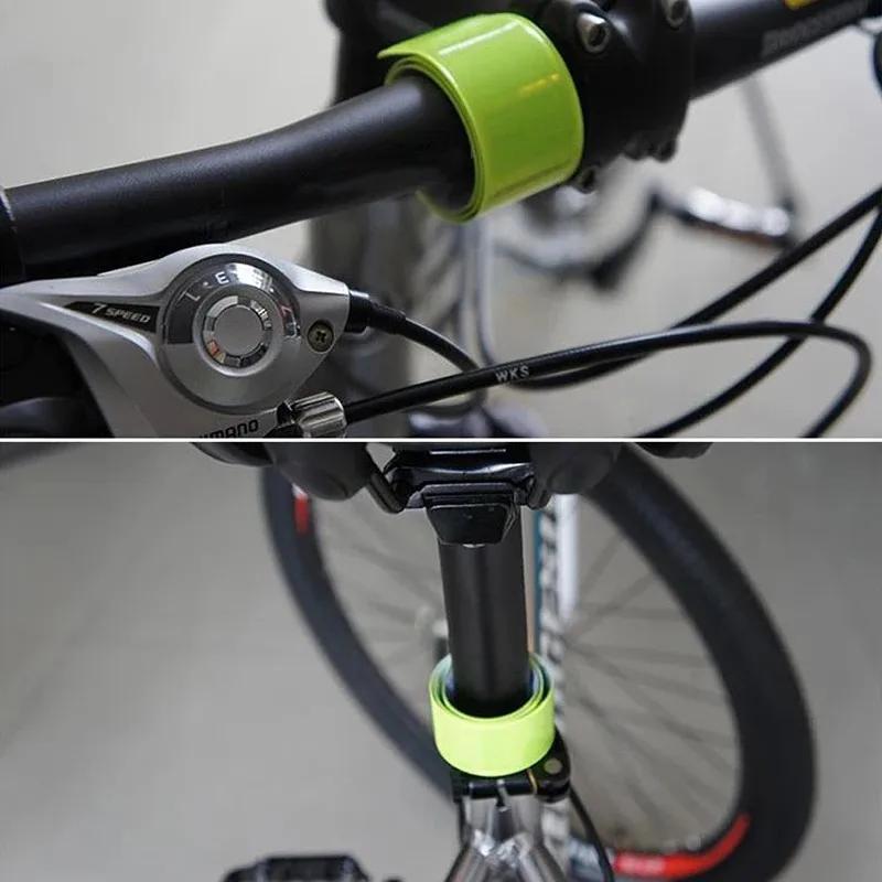 1PC Cycling Reflective Tape Strips Warning Wristband Outdoor Running Fishing Safe Bicycle Bind Pants Leg Strap Fluorescent Band