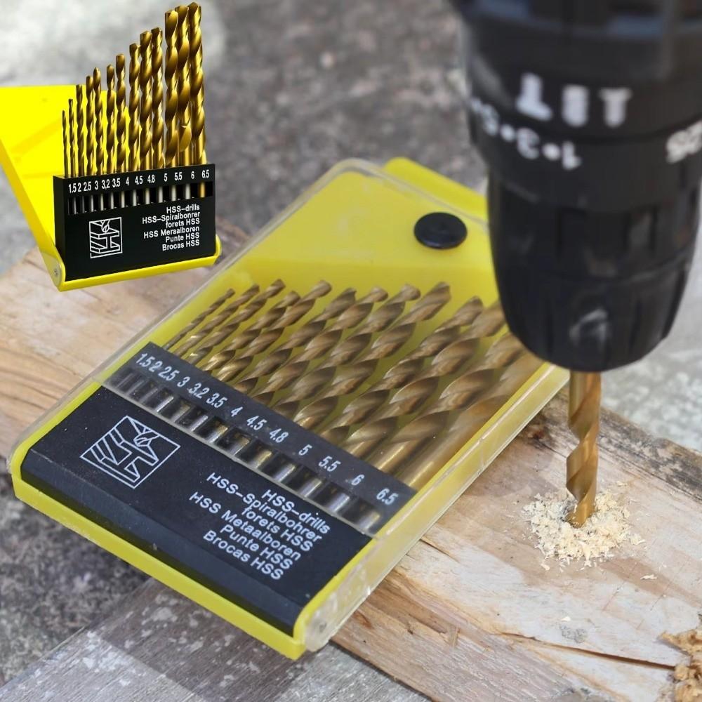 Multi-Purpose Twist Drill Bits High-Speed Steel Drill Bit Set Masonry Drill Bits For Hard Metal