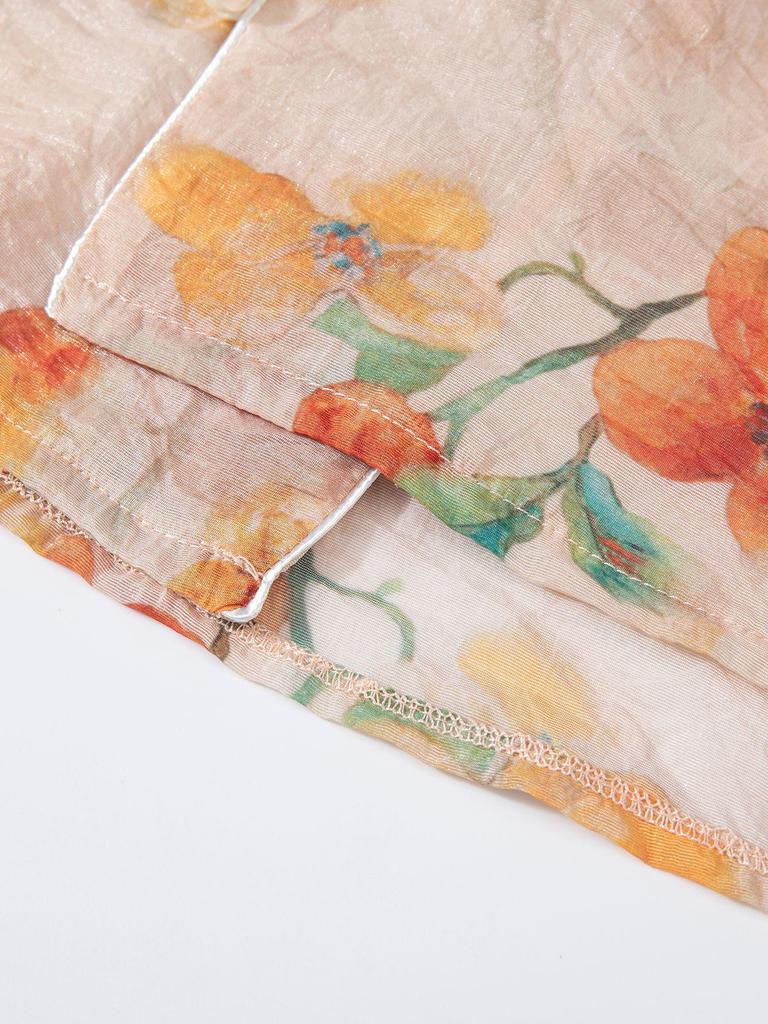 Летний ханьфу для девочек 2025: Новый топ в китайском национальном стиле и брюки широкого кроя, детский костюм-двойка.