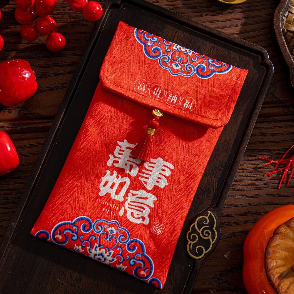 Hongbao Children's Money Bag Traditional God of Wealth Red Pocket  Celebration Party