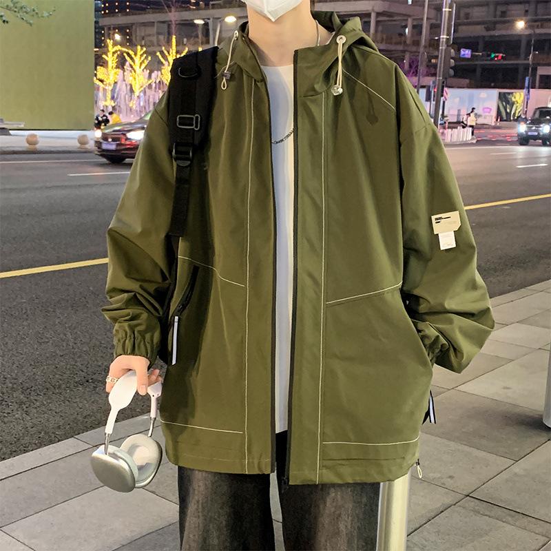 Куртки для мужчин и подростков, куртки с капюшоном, модные и универсальные, трендовые куртки, свободные и повседневные, студенческие пары.